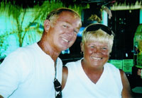 Capt. Tim Carlile and Glorida Rampfel